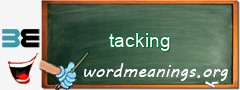 WordMeaning blackboard for tacking